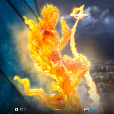 HUMAN TORCH - FANTASTIC FOUR - ART SCALE 1/10 - IRON STUDIOS - Imagen 2