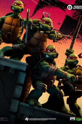 TMNT SET (KEVIN EASTMAN VERSION) – TEENAGE MUTANT NINJA TURTLES – ART SCALE 1/10 – IRON STUDIOS