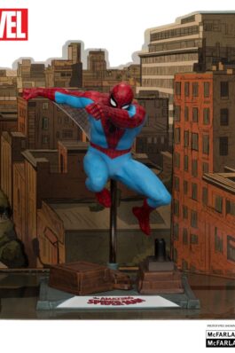 SPIDER-MAN (THE AMAZING SPIDER-MAN #38) (GOLD LABEL) – MARVEL – 1/10 SCALE COLLECTIBLE W/SCENE – 15 CM – MCFARLANE TOYS