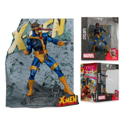 CYCLOPS (X-MEN #1) - MARVEL - 1/10 SCALE COLLECTIBLE FIGURE W/SCENE - 17 CM - MCFARLANE TOYS - Imagen 3