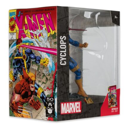CYCLOPS (X-MEN #1) - MARVEL - 1/10 SCALE COLLECTIBLE FIGURE W/SCENE - 17 CM - MCFARLANE TOYS - Imagen 6