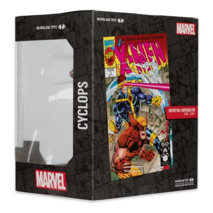 CYCLOPS (X-MEN #1) - MARVEL - 1/10 SCALE COLLECTIBLE FIGURE W/SCENE - 17 CM - MCFARLANE TOYS - Imagen 7