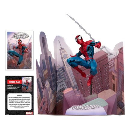 SPIDER-MAN (THE AMAZING SPIDER-MAN #1) - MARVEL - 1/10 SCALE COLLECTIBLE FIGURE W/SCENE - 17 CM - MCFARLANE TOYS - Imagen 2