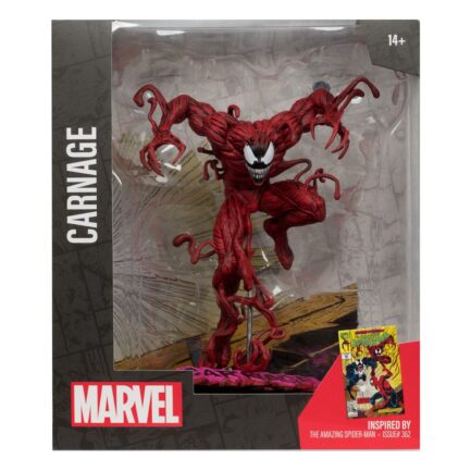 CARNAGE (THE AMAZING SPIDER-MAN #362) - MARVEL - 1/10 SCALE COLLECTIBLE FIGURE W/SCENE - 18 CM - MCFARLANE TOYS - Imagen 5