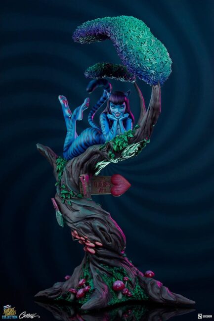 LADY CHESHIRE CAT DELUXE - FAIRYTALE FANTASIES COLLECTION - STATUE -  63 CM - SIDESHOW COLLECTIBLES - Imagen 3