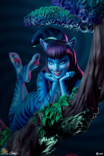 LADY CHESHIRE CAT DELUXE - FAIRYTALE FANTASIES COLLECTION - STATUE -  63 CM - SIDESHOW COLLECTIBLES - Imagen 5