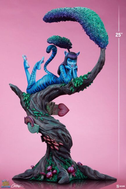 LADY CHESHIRE CAT DELUXE - FAIRYTALE FANTASIES COLLECTION - STATUE -  63 CM - SIDESHOW COLLECTIBLES - Imagen 8