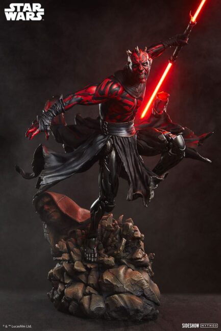 DARTH MAUL MYTHOS - STAR WARS - PREMIUM FORMAT 64 CM - SIDESHOW COLLECTIBLES - Imagen 3