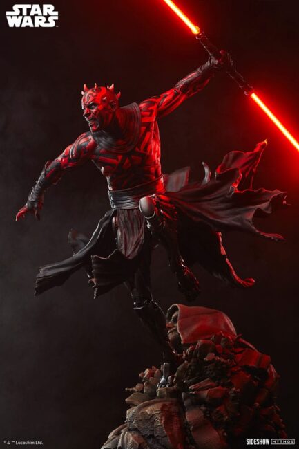 DARTH MAUL MYTHOS - STAR WARS - PREMIUM FORMAT 64 CM - SIDESHOW COLLECTIBLES - Imagen 5