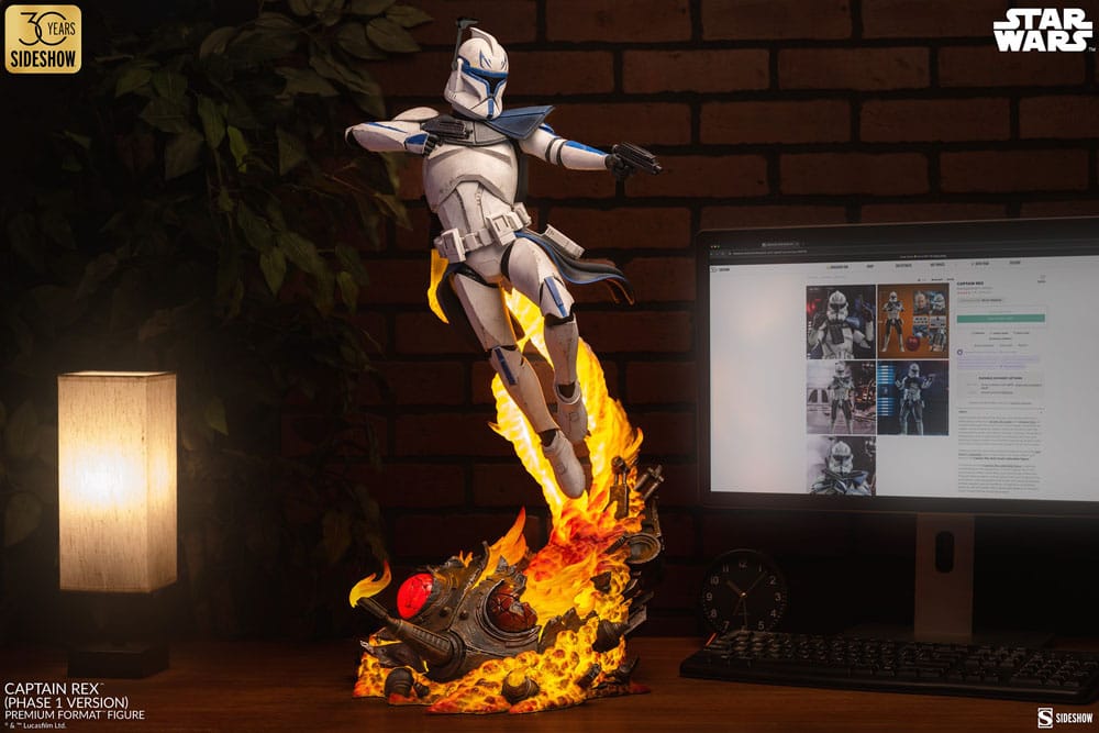 CAPTAIN REX (PHASE 1) - STAR WARS - PREMIUM FORMAT - 68 CM - SIDESHOW COLLECTIBLES - Imagen 2
