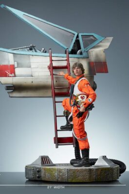 LUKE SKYWALKER & X-WING: RED FIVE, STANDING BY – STAR WARS – PREMIUM FORMAT – 76 CM – SIDESHOW COLLECTIBLES