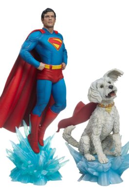 PACK SUPERMAN + KRYPTO – SUPERMAN (2025) DC STUDIOS – PREMIUM FORMAT – 61CM+23CM – SIDESHOW COLLECTIBLES