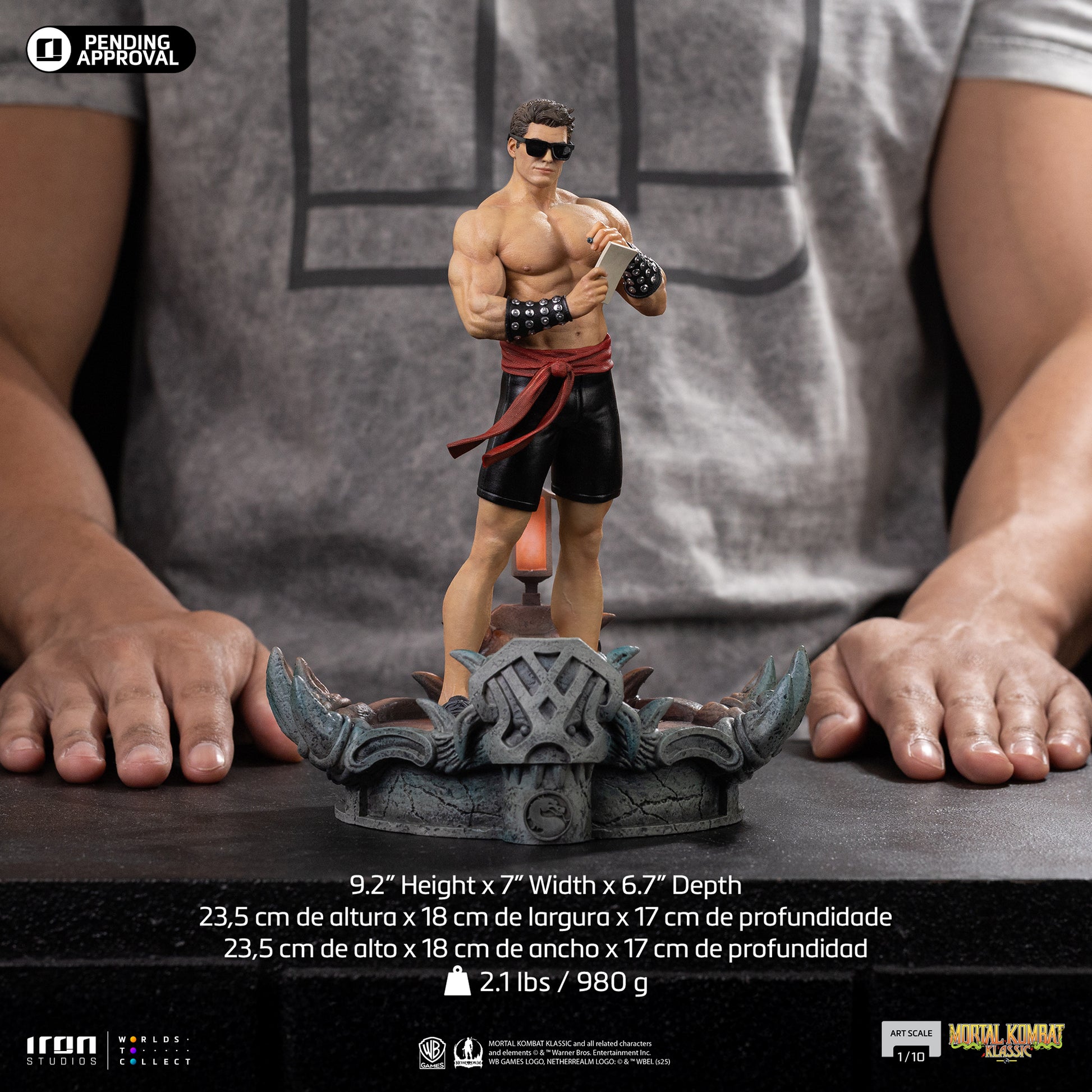 JOHNNY CAGE - MORTAL KOMBAT - ART SCALE 1/10 - IRON STUDIOS - Imagen 13