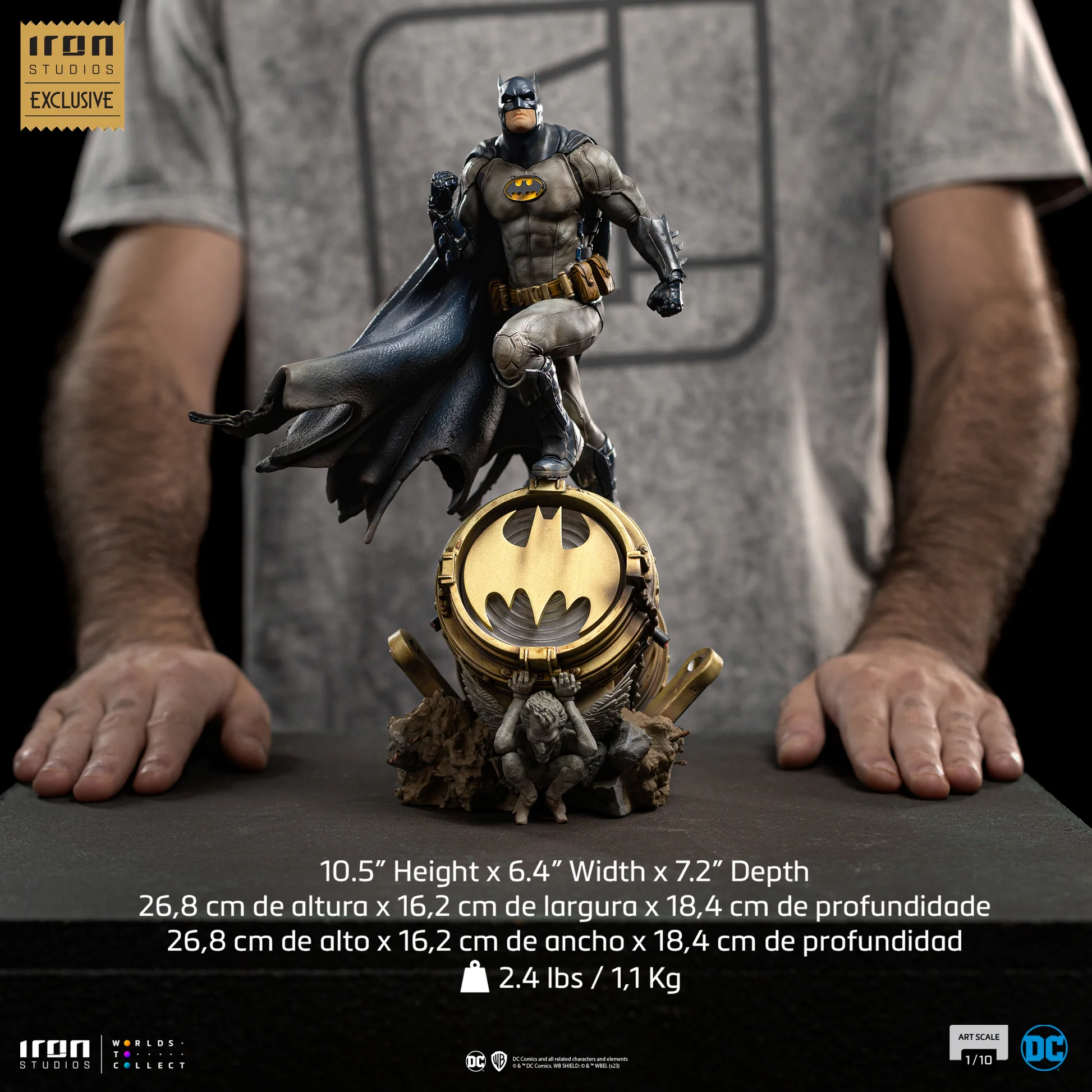 BATMAN DELUXE (EVENT CCXP23 EXCLUSIVE) - DC COMICS - BDS ART SCALE 1/10 - Imagen 5
