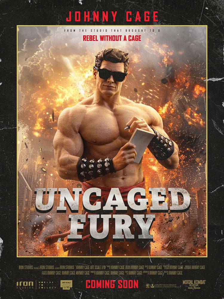 JOHNNY CAGE - MORTAL KOMBAT - ART SCALE 1/10 - IRON STUDIOS - Imagen 5
