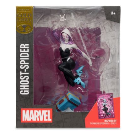 GHOST-SPIDER (THE AMAZING SPIDER-MAN #1) - MARVEL - 1/10 SCALE COLLECTIBLE W/SCENE - 17 CM - MCFARLANE TOYS - Imagen 5