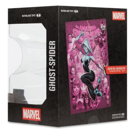 GHOST-SPIDER (THE AMAZING SPIDER-MAN #1) - MARVEL - 1/10 SCALE COLLECTIBLE W/SCENE - 17 CM - MCFARLANE TOYS - Imagen 7