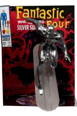 SILVER SURFER (FANTASTIC FOUR #72) – MARVEL – 1/6 SCALE COLLECTIBLE FIGURE W/SCENE & COMIC – 25 CM – MCFARLANE TOYS