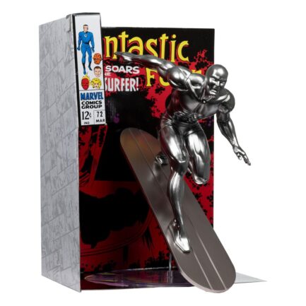 SILVER SURFER (FANTASTIC FOUR #72) - MARVEL - 1/6 SCALE COLLECTIBLE FIGURE W/SCENE & COMIC - 25 CM - MCFARLANE TOYS - Imagen 6