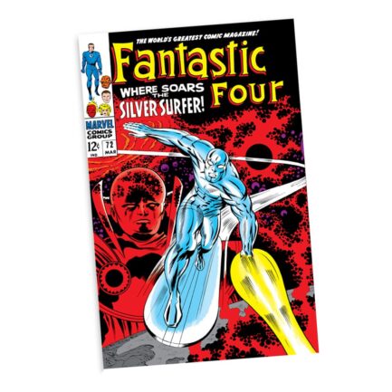 SILVER SURFER (FANTASTIC FOUR #72) - MARVEL - 1/6 SCALE COLLECTIBLE FIGURE W/SCENE & COMIC - 25 CM - MCFARLANE TOYS - Imagen 7