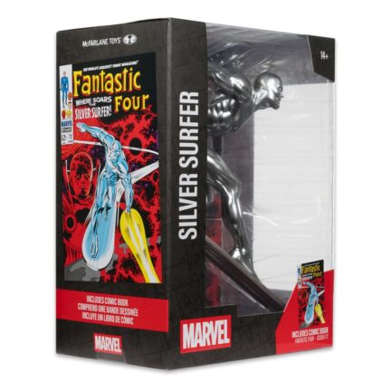 SILVER SURFER (FANTASTIC FOUR #72) - MARVEL - 1/6 SCALE COLLECTIBLE FIGURE W/SCENE & COMIC - 25 CM - MCFARLANE TOYS - Imagen 9