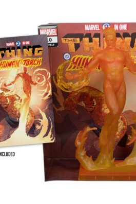 HUMAN TORCH (MARVEL 2-IN-ONE #10) – MARVEL – 1/6 SCALE COLLECTIBLE FIGURE W/SCENE & COMIC – 29 CM – MCFARLANE TOYS