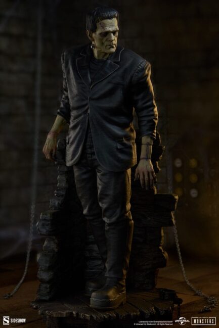 FRANKENSTEIN (POLYSTONE) - UNIVERSAL MONSTER - PREMIUM FORMAT - 57CM - SIDESHOW COLLECTIBLES - Imagen 7