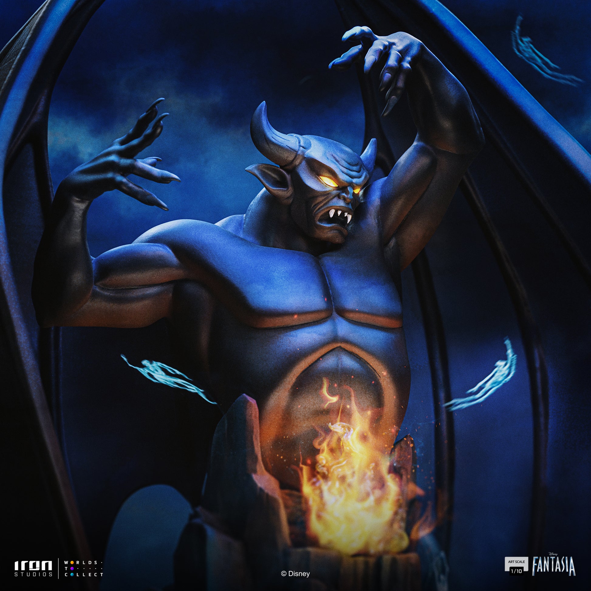 CHERNABOG DELUXE - DISNEY'S FANTASIA - ART SCALE 1/10 - IRON STUDIOS - Imagen 2