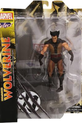 UNMASKED BROWN WOLVERINE – MARVEL COMICS – MARVEL SELECT – 18 CM – DIAMOND SELECT