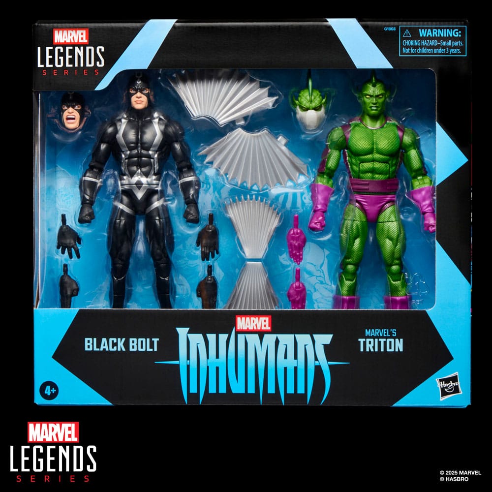 BLACK BOLT & TRITON - INHUMANS - MARVEL LEGENDS SERIES - 15 CM - HASBRO - Imagen 2