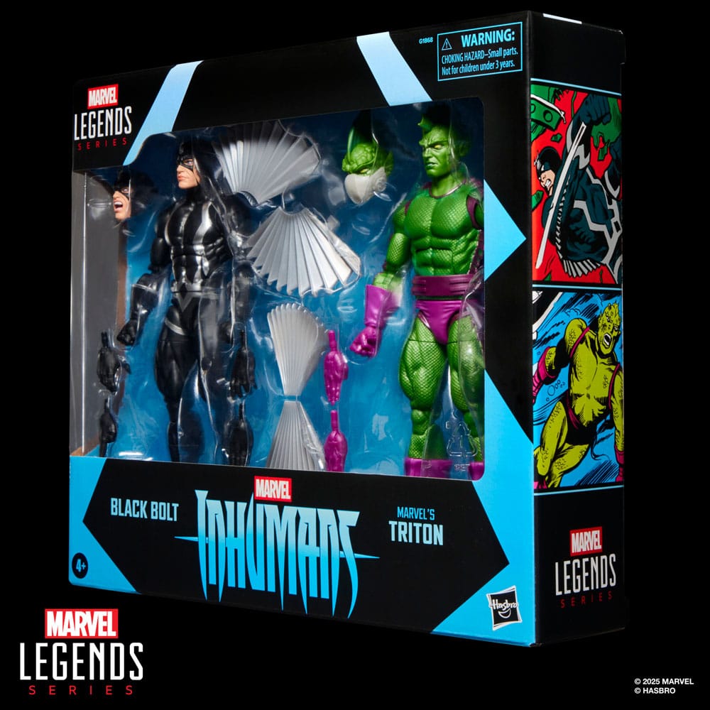 BLACK BOLT & TRITON - INHUMANS - MARVEL LEGENDS SERIES - 15 CM - HASBRO - Imagen 3