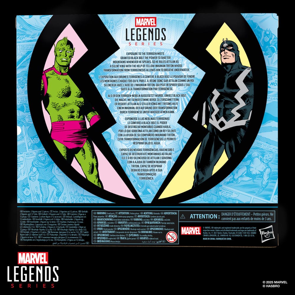 BLACK BOLT & TRITON - INHUMANS - MARVEL LEGENDS SERIES - 15 CM - HASBRO - Imagen 4