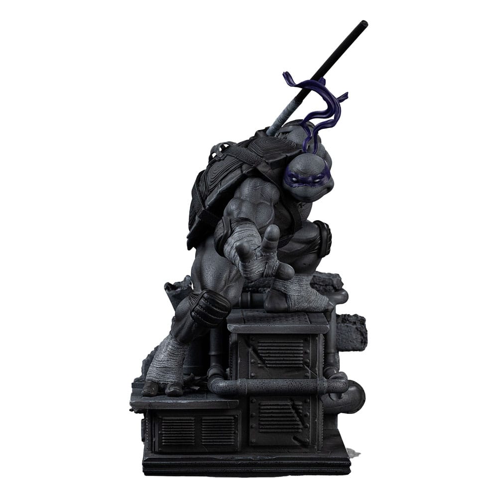 DONATELLO BLACK AND WHITE VARIANT (EXCLUSIVE) - TEENAGE MUTANT NINJA TURTLES - ART SCALE 1/10 - IRON STUDIOS - 618231957347