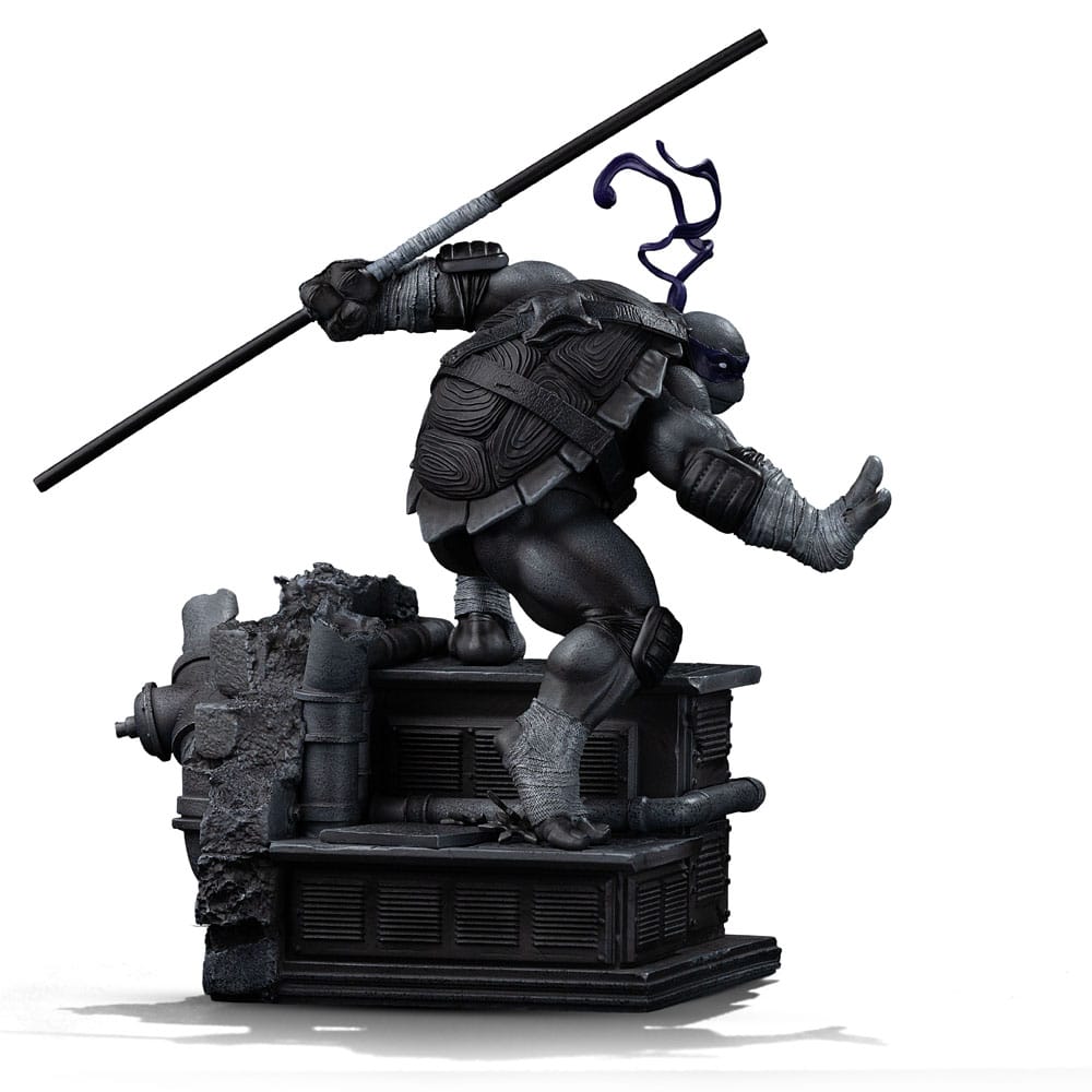 DONATELLO BLACK AND WHITE VARIANT (EXCLUSIVE) - TEENAGE MUTANT NINJA TURTLES - ART SCALE 1/10 - IRON STUDIOS - Imagen 3