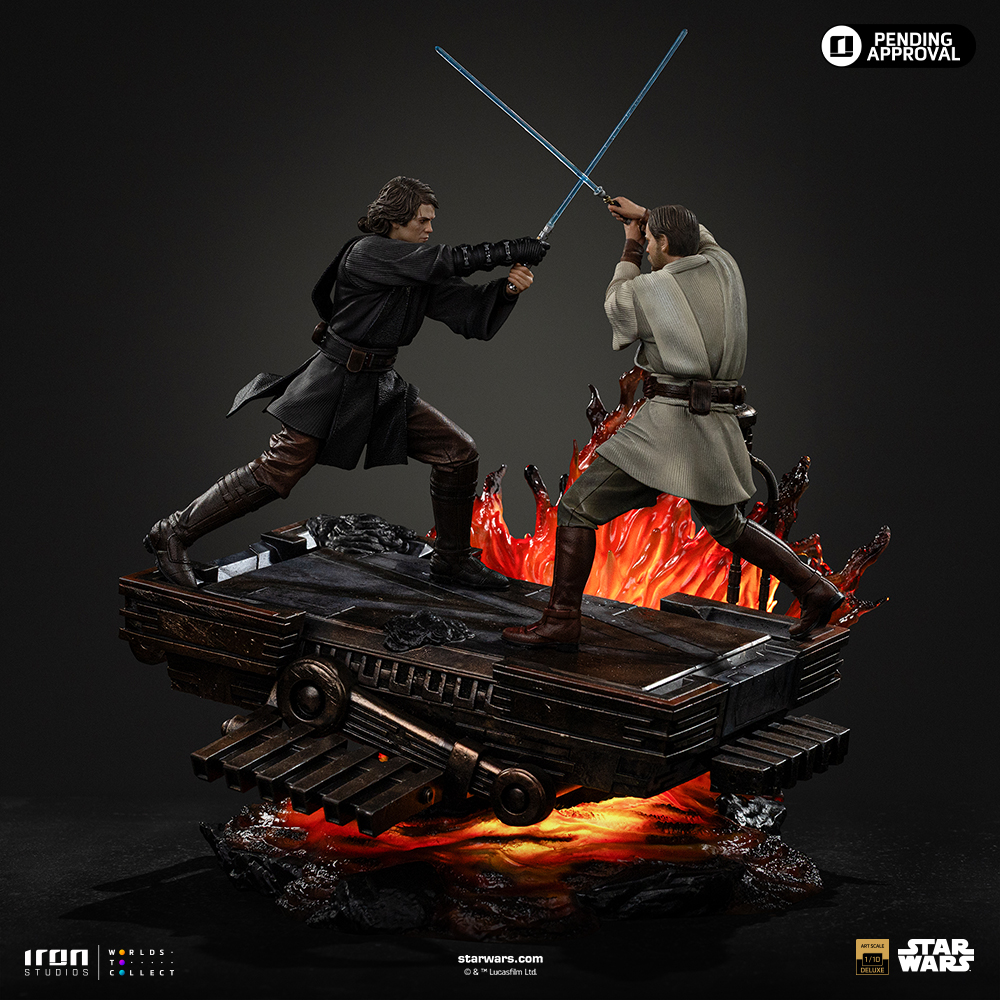 ANAKIN VS OBI WAN (REVENGE OF THE SITH 20TH YEARS ANNIVERSARY) - STAR WARS - ART SCALE 1/10 - IRON STUDIOS - Imagen 16