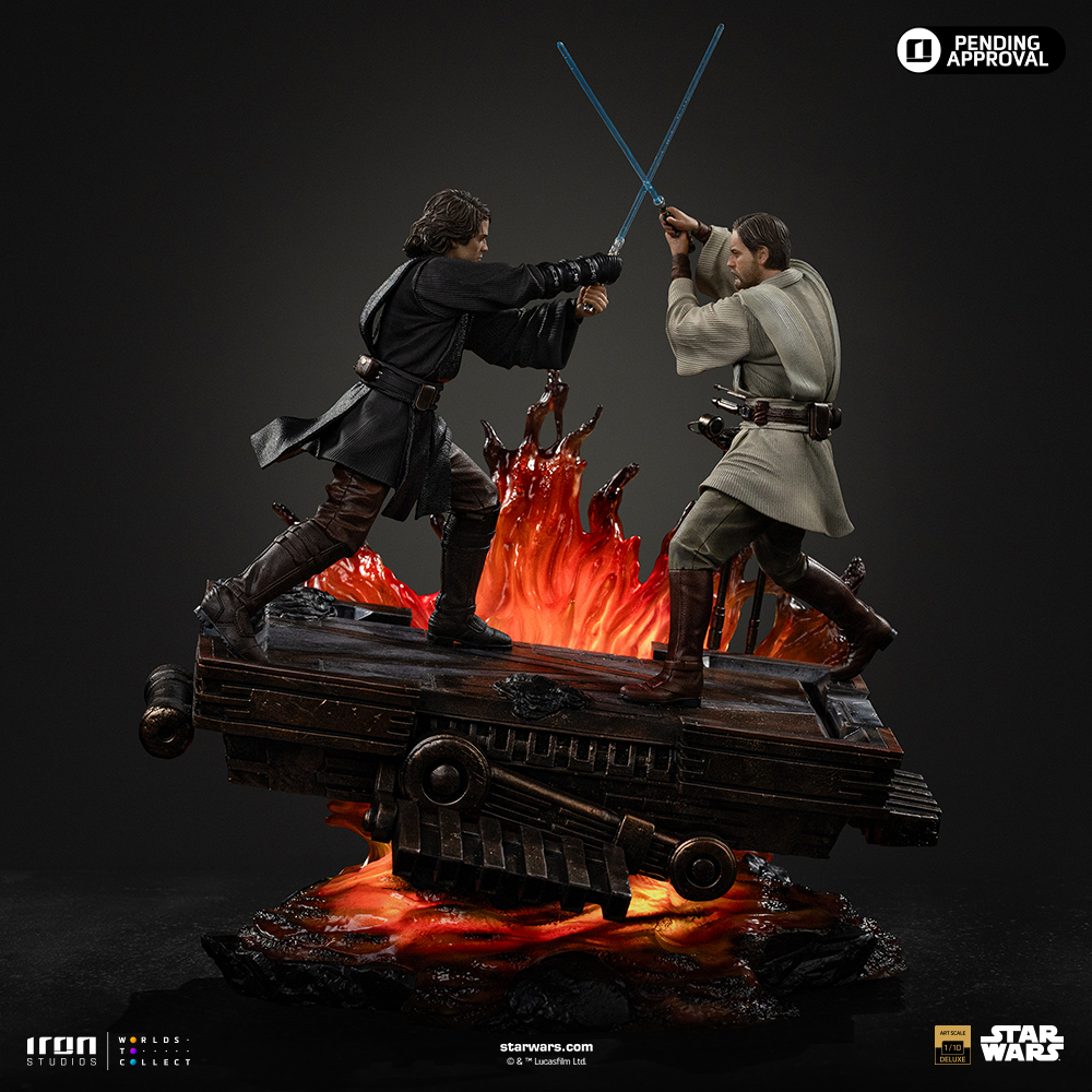 ANAKIN VS OBI WAN (REVENGE OF THE SITH 20TH YEARS ANNIVERSARY) - STAR WARS - ART SCALE 1/10 - IRON STUDIOS - Imagen 14
