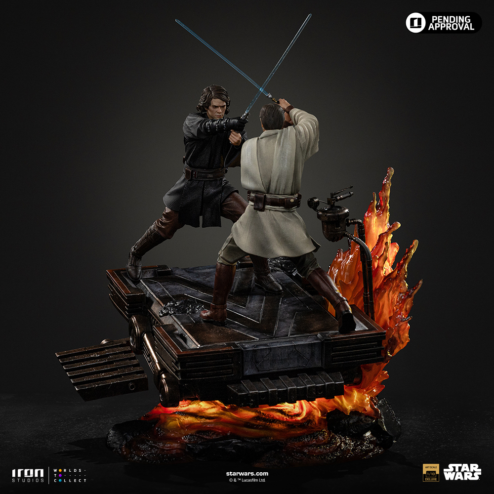 ANAKIN VS OBI WAN (REVENGE OF THE SITH 20TH YEARS ANNIVERSARY) - STAR WARS - ART SCALE 1/10 - IRON STUDIOS - Imagen 12
