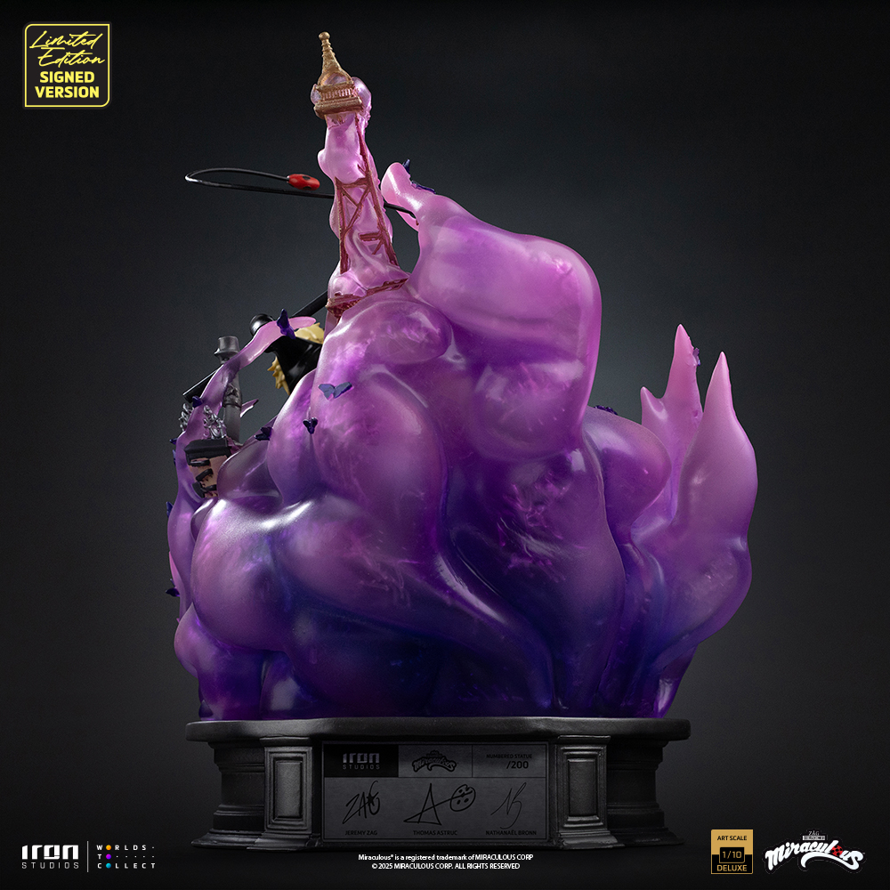 LADY BUG AND CAT NOIR DELUXE SIGNED EDITION - MIRACULOUS 10TH ANNIVERSARY - ART SCALE 1/10 - IRON STUDIOS - Imagen 11