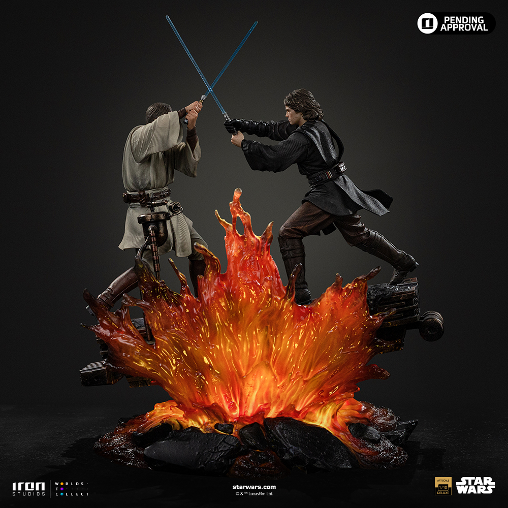ANAKIN VS OBI WAN (REVENGE OF THE SITH 20TH YEARS ANNIVERSARY) - STAR WARS - ART SCALE 1/10 - IRON STUDIOS - Imagen 10