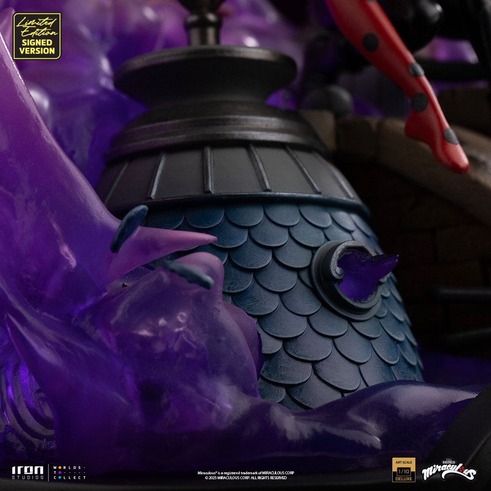 LADY BUG AND CAT NOIR DELUXE SIGNED EDITION - MIRACULOUS 10TH ANNIVERSARY - ART SCALE 1/10 - IRON STUDIOS - Imagen 8