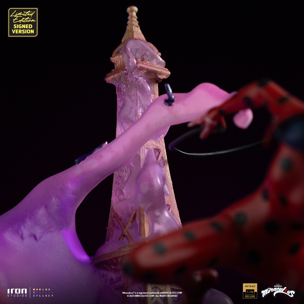 LADY BUG AND CAT NOIR DELUXE SIGNED EDITION - MIRACULOUS 10TH ANNIVERSARY - ART SCALE 1/10 - IRON STUDIOS - Imagen 7