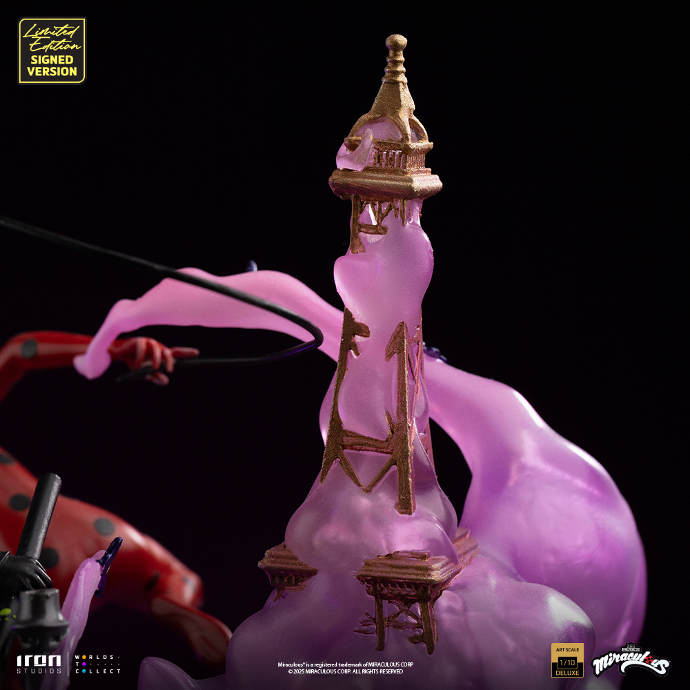 LADY BUG AND CAT NOIR DELUXE SIGNED EDITION - MIRACULOUS 10TH ANNIVERSARY - ART SCALE 1/10 - IRON STUDIOS - Imagen 6