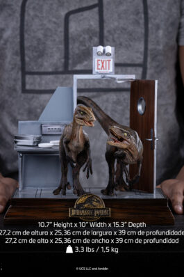 RAPTORS AT THE KITCHEN’S DOOR – JURASSIC PARK – ART SCALE 1/10 – IRON STUDIOS