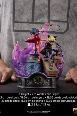 LADY BUG AND CAT NOIR DELUXE SIGNED EDITION – MIRACULOUS 10TH ANNIVERSARY – ART SCALE 1/10 – IRON STUDIOS