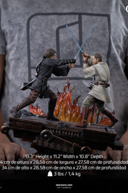 ANAKIN VS OBI WAN (REVENGE OF THE SITH 20TH YEARS ANNIVERSARY) – STAR WARS – ART SCALE 1/10 – IRON STUDIOS