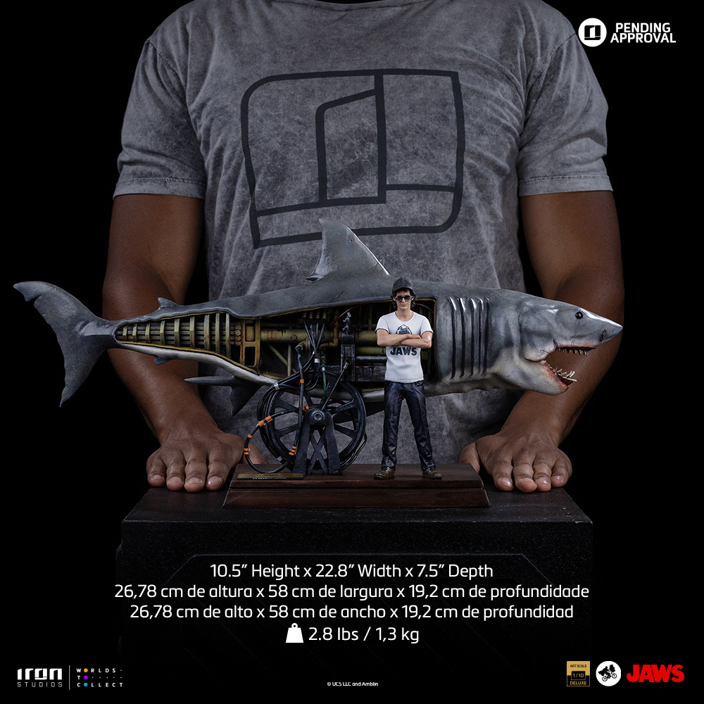 STEVEN SPIELBERG JAWS 50TH ANNIVERSARY DELUXE - JAWS - ART SCALE 1/10 - IRON STUDIOS - Imagen 2