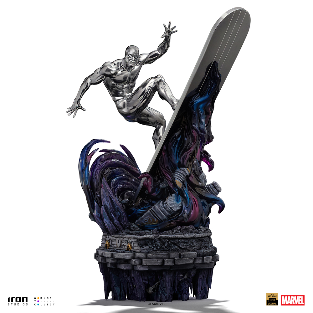 SILVER SURFER DELUXE - INFINITY GAUNTLET DIORAMA - ART SCALE 1/10 - IRON STUDIOS - 42882335177