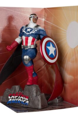 CAPTAIN AMERICA (ALL-NEW CAPTAIN AMERICA #1) – MARVEL – 1/10 SCALE COLLECTIBLE FIGURE W/SCENE – 17 CM – MCFARLANE TOYS