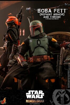 STAR WARS: THE MANDALORIAN FIGURA 1/6 BOBA FETT REPAINT ARMOR AND THRONE SPECIAL EDITION 30 CM – HOT TOYS