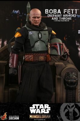 STAR WARS: THE MANDALORIAN FIGURA 1/6 BOBA FETT REPAINT ARMOR AND THRONE SPECIAL EDITION 30 CM – HOT TOYS